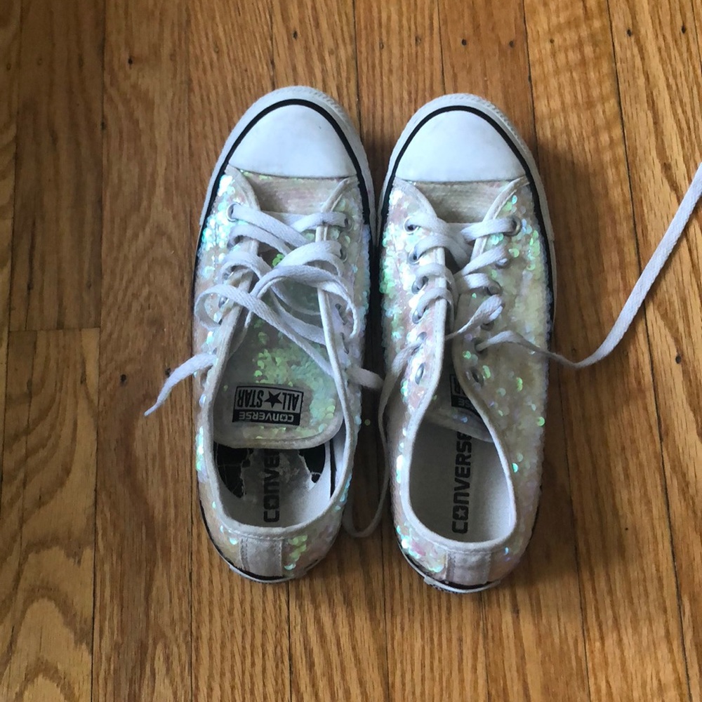 Sequin Converse all stars